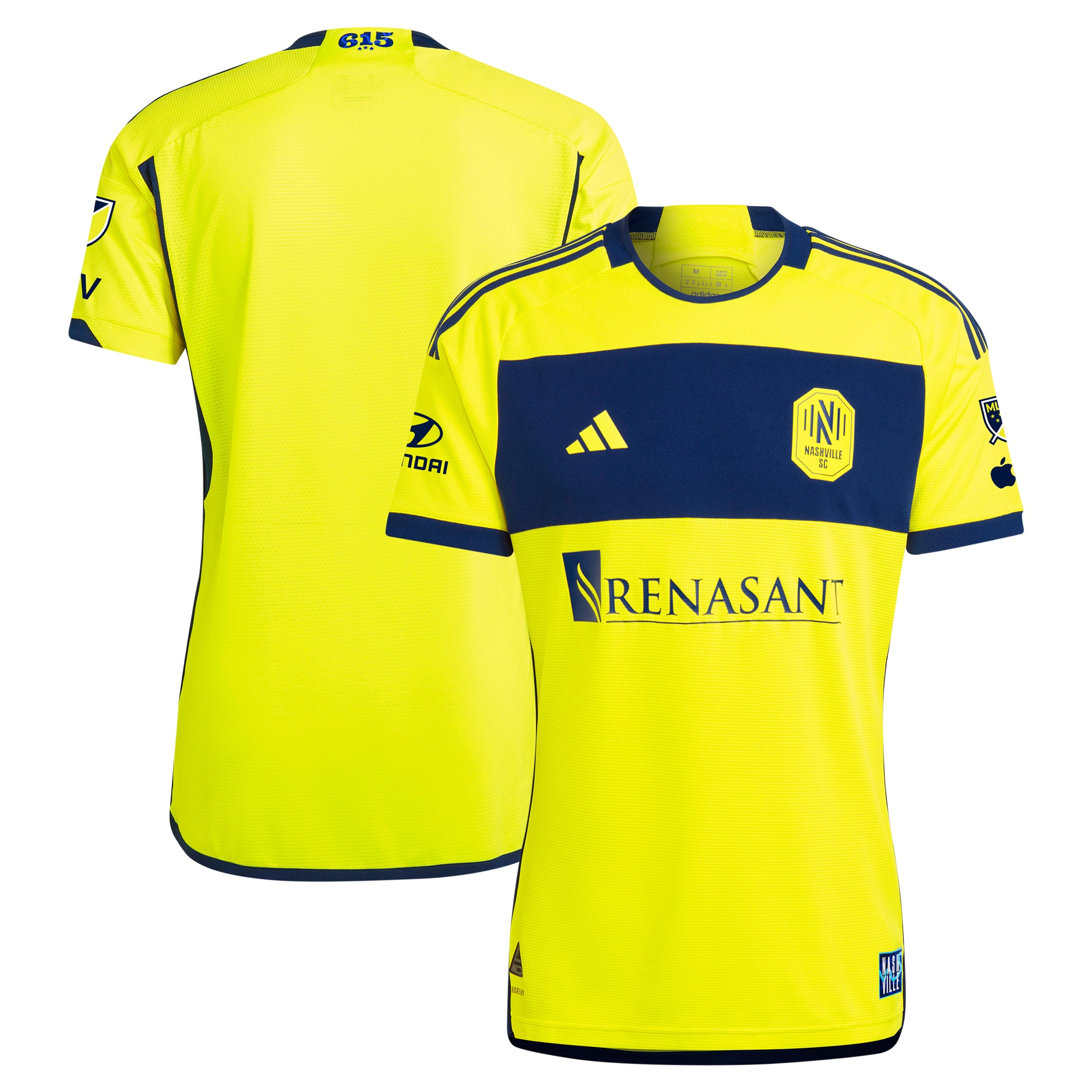 Nashville SC 2024 The 615 Kit Authentic Jersey – Yellow