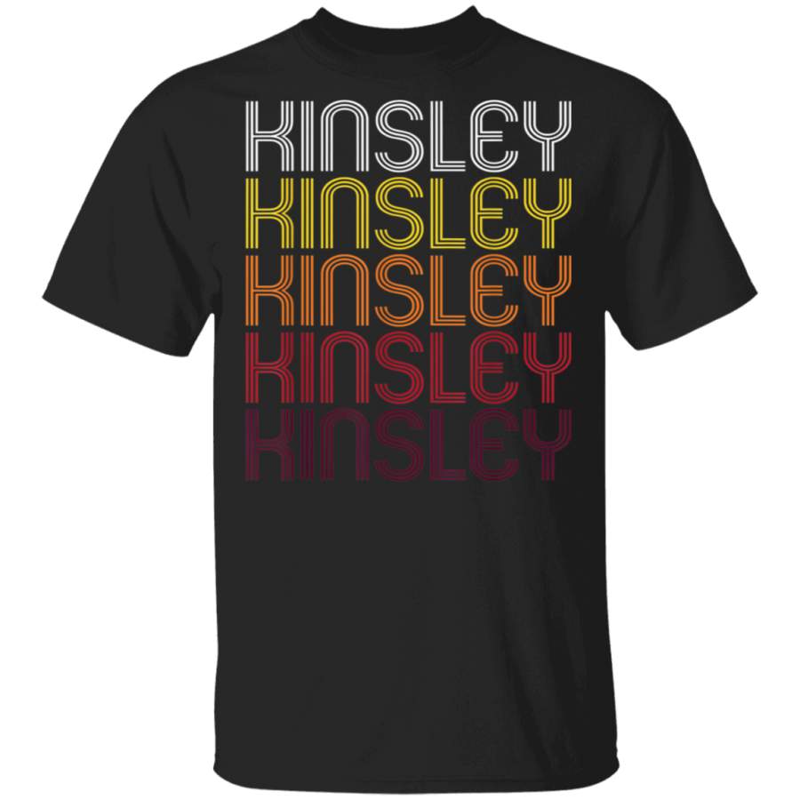 Kinsley KS  Vintage Style Kansas Tshirt