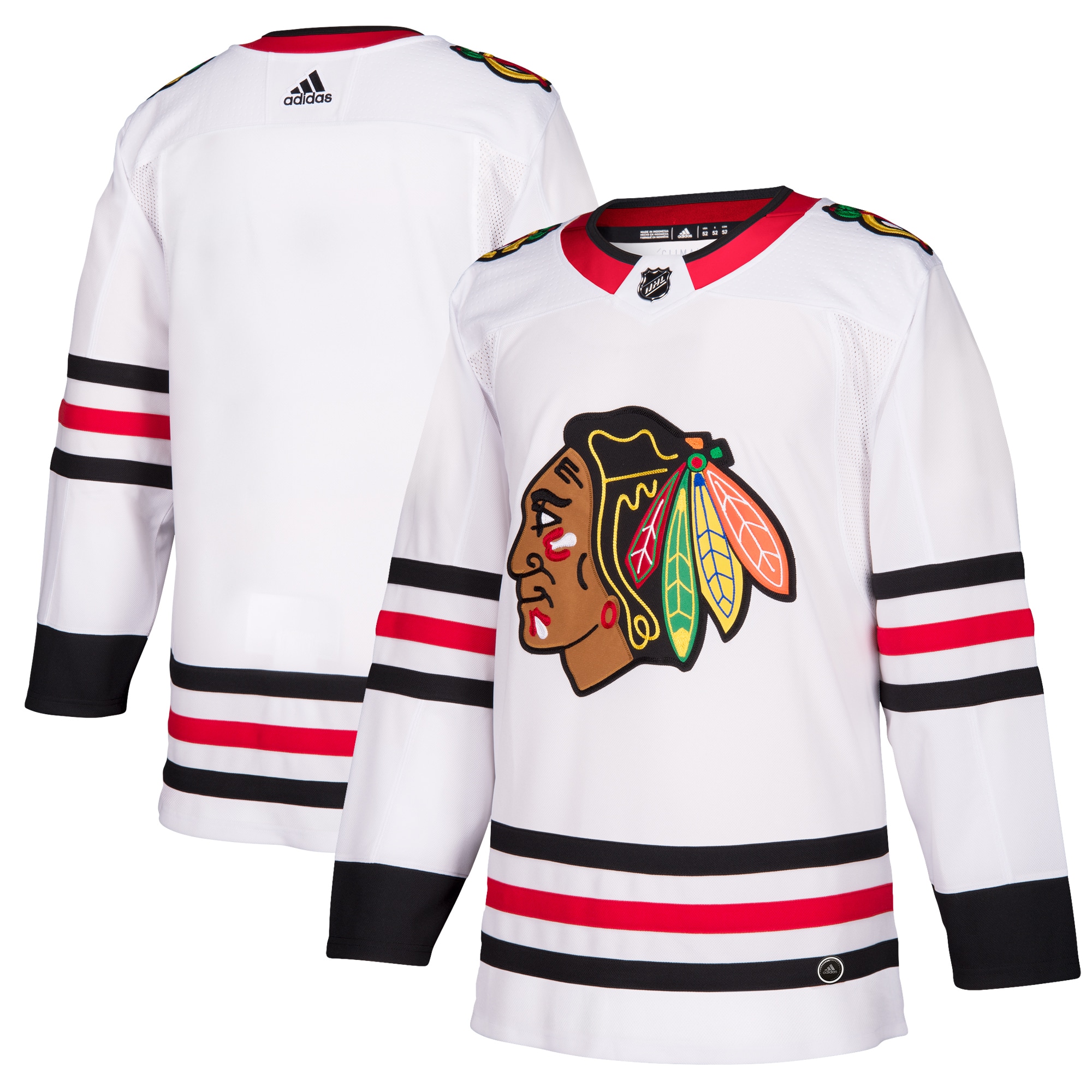 Chicago Blackhawks Away Authentic Blank Jersey – White