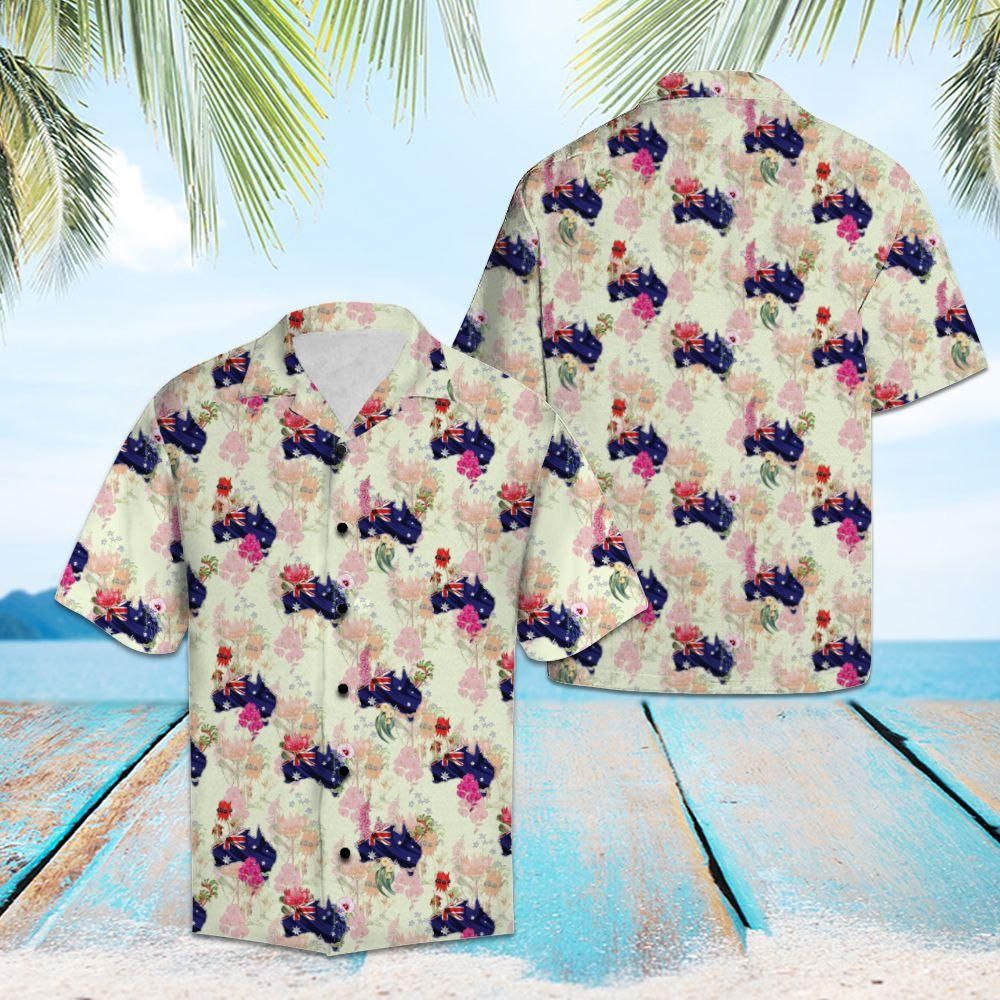 Australia Floral Hawaiian Shirt | Unisex | Adult | Hw2988