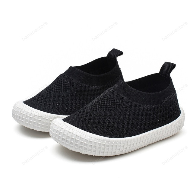 Children’S Casual Shoes Kids Sneakers Candy  Soft Stretch Fabric Breathable Slip-On Sports Shoes For Boys Girls Fashion Hot