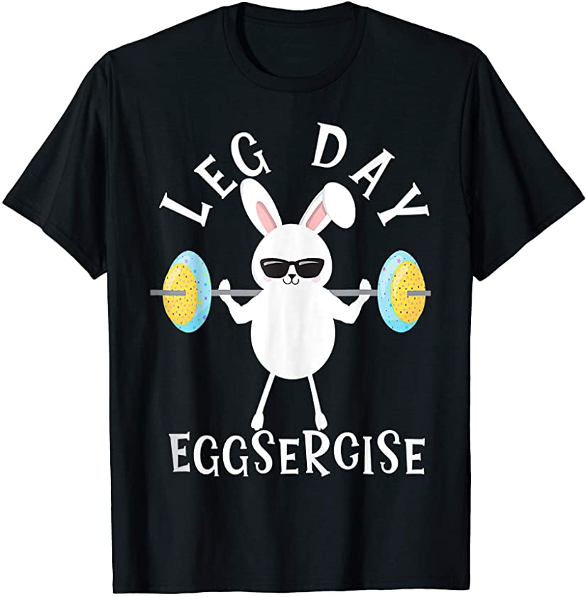 It’s Leg Day Workout Fitness Easter Bunny Pun Apparel Mens T-Shirt