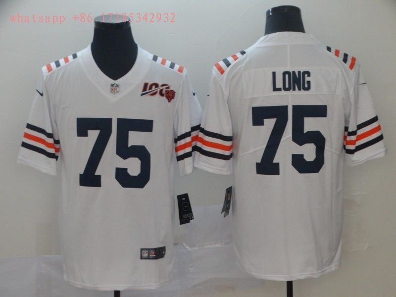 Chicago Bears Howie Long #75 NFL 100 2020 White Jersey Jersey