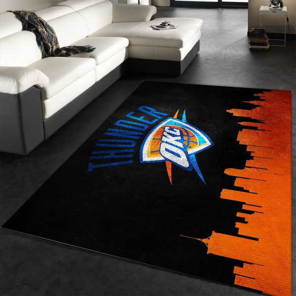 Oklahoma City Thunder Area Rug, Bedroom, Home Decor Floor Decor