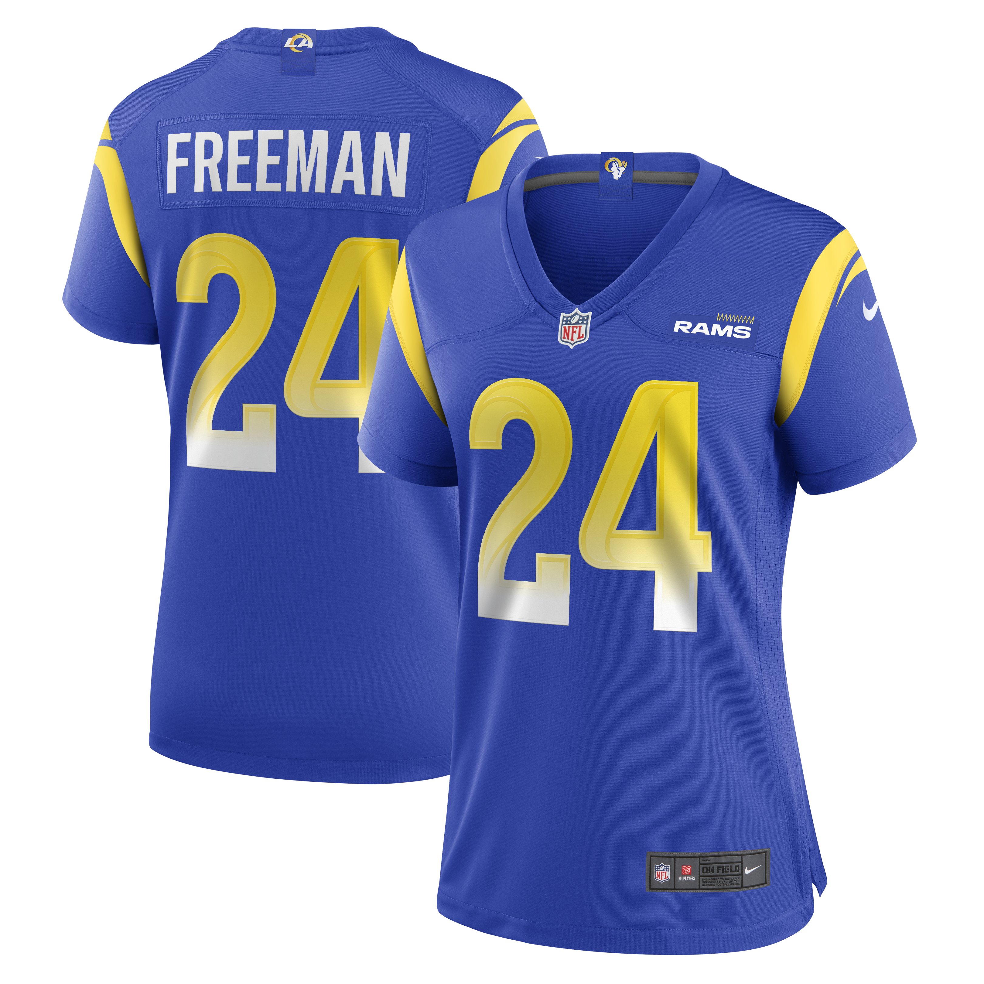 Royce Freeman Los Angeles Rams Women's Game Jersey – Royal