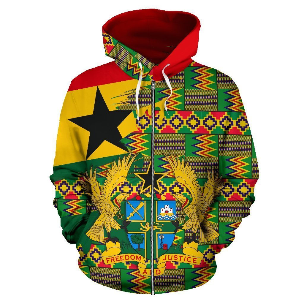 Greek Life Hoodie – Kente Ingenious Seamless Zip Hoodie – Gash Style