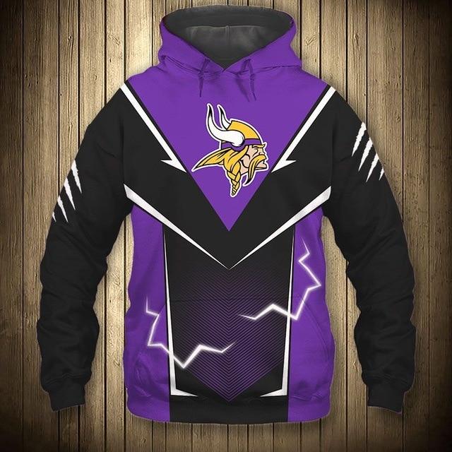 Minnesota Vikings Flame Hoodie