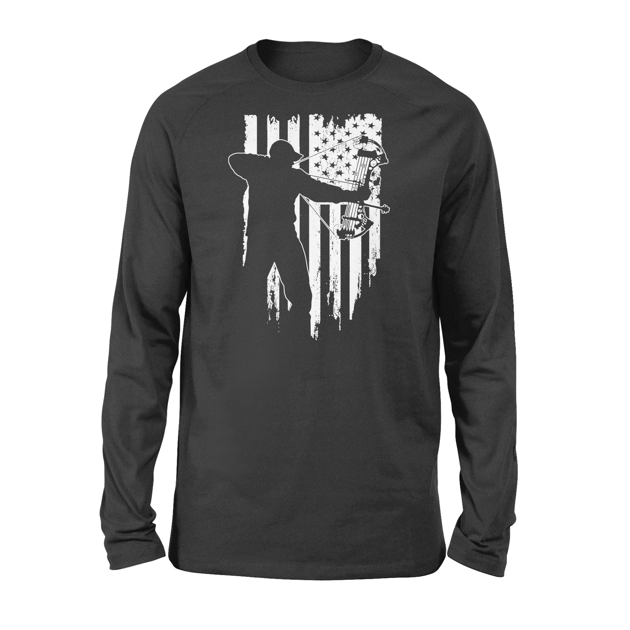 American Flag Bow Hunting Shirts For Men Women Bow Hunter Long Sleeve – Nqsd252