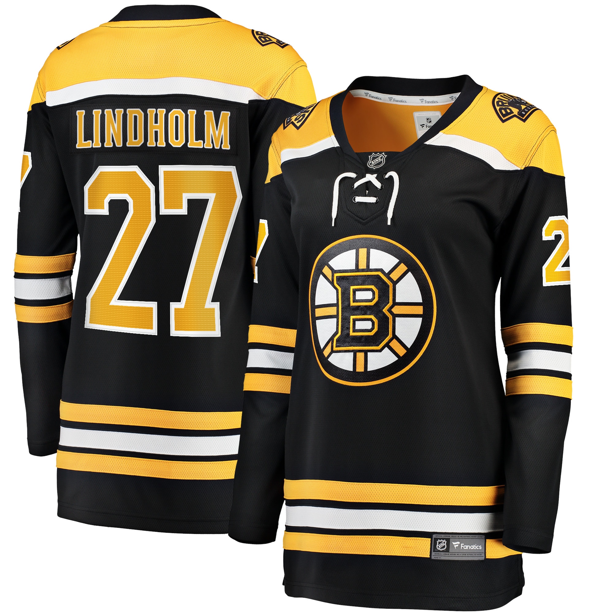 Hampus Lindholm Boston Bruins Women's Branded Home Breakaway Player Jersey – Black