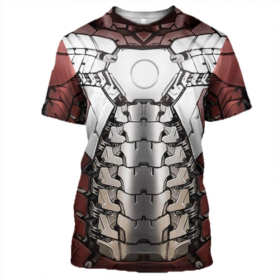 3D All Over Printed Iron Man Shirts And Shorts