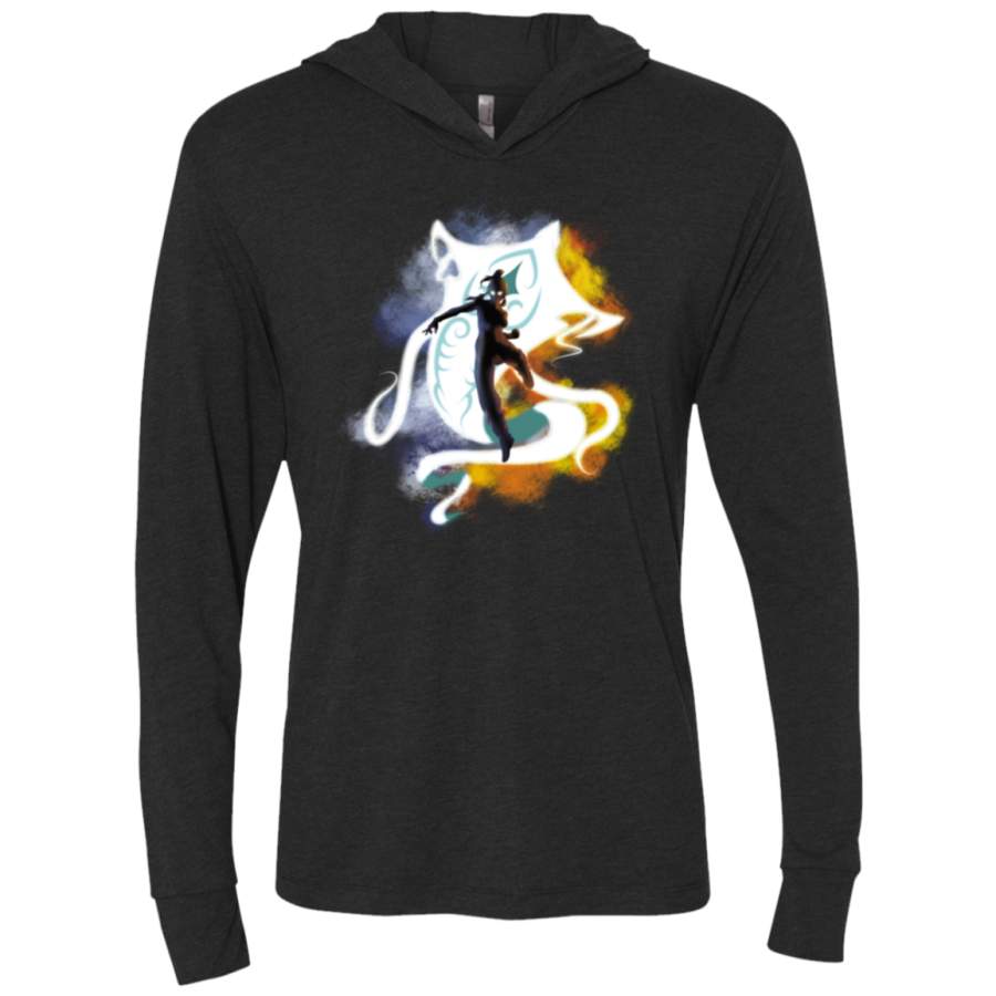 The Legend Of Korra Avatar State Triblend Long Sleeve Hoodie Tee