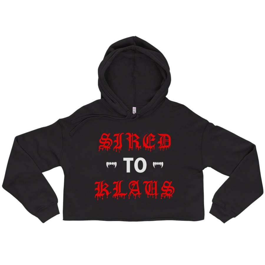 Sired To Klaus Cropped Hoodie