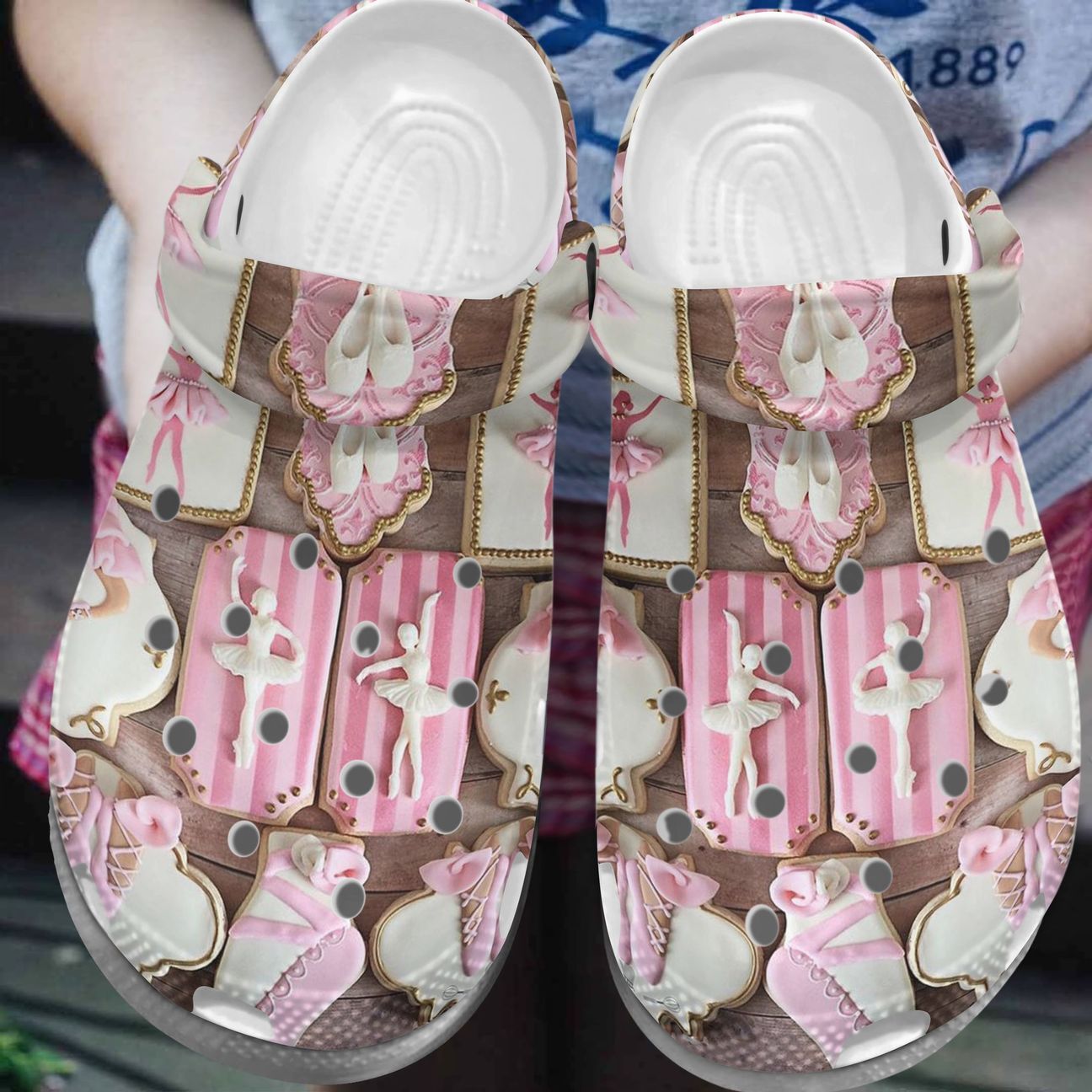 Ballet Personalized Clog, Custom Name, Text, Color, Number Fashion Style For Women, Men, Kid, Print 3D Ballet Cookies