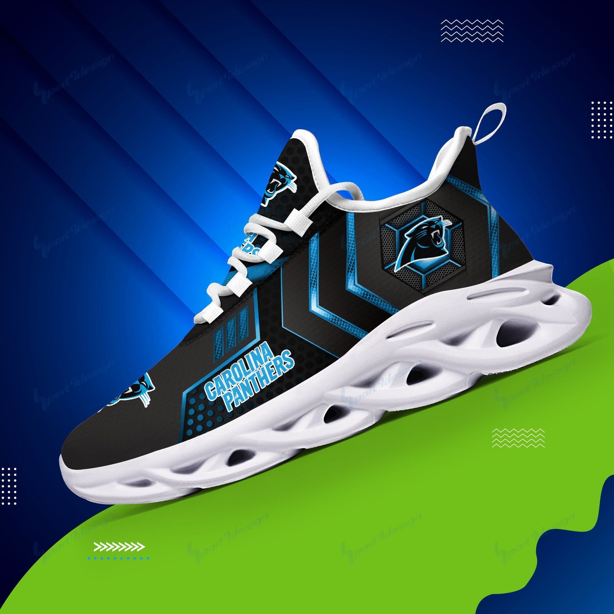 Carolina Panthers Yezy Running Sneakers 191