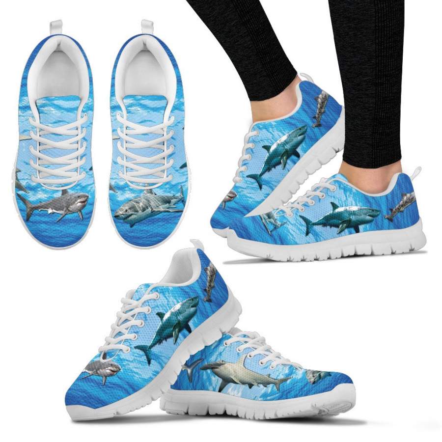 Shark Pattern Sneakers