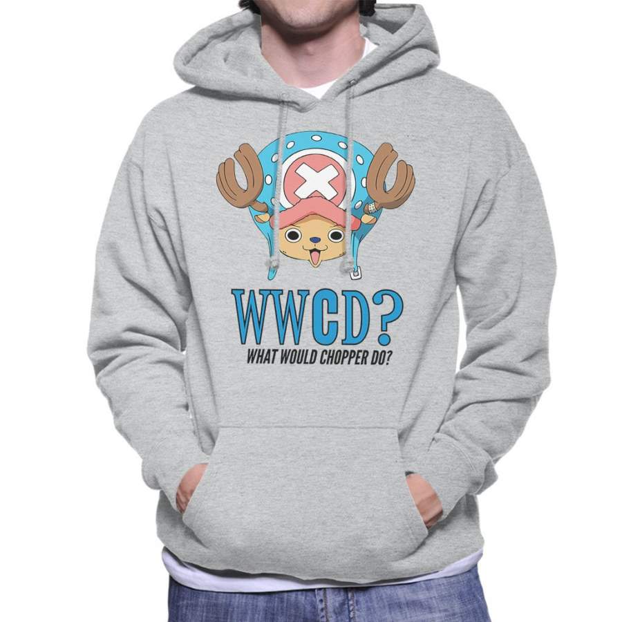 WWCD What Would Tony Tony Chopper Do One Piece Men’s Hooded Sweatshirt
