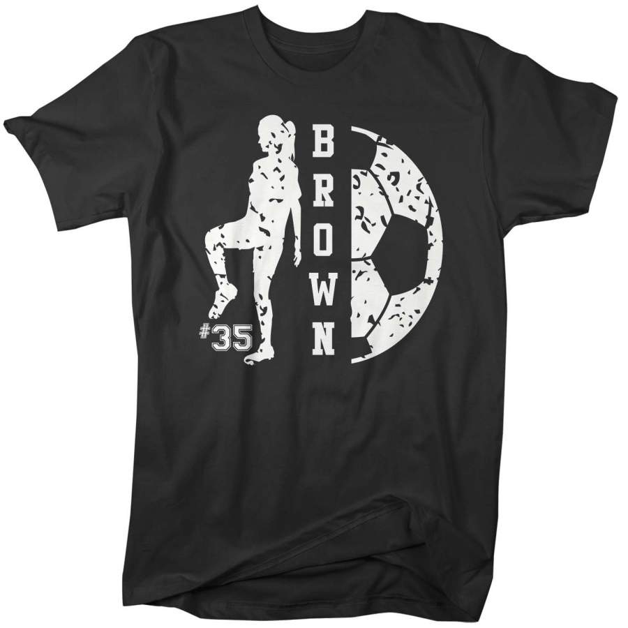 Personalized Soccer T Shirt Custom Soccer Shirts Soccer Mom Soccer Dad T Shirt Personalized Shirts Girl Dad