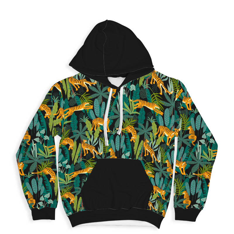 Tigers All Over Print Hoodie