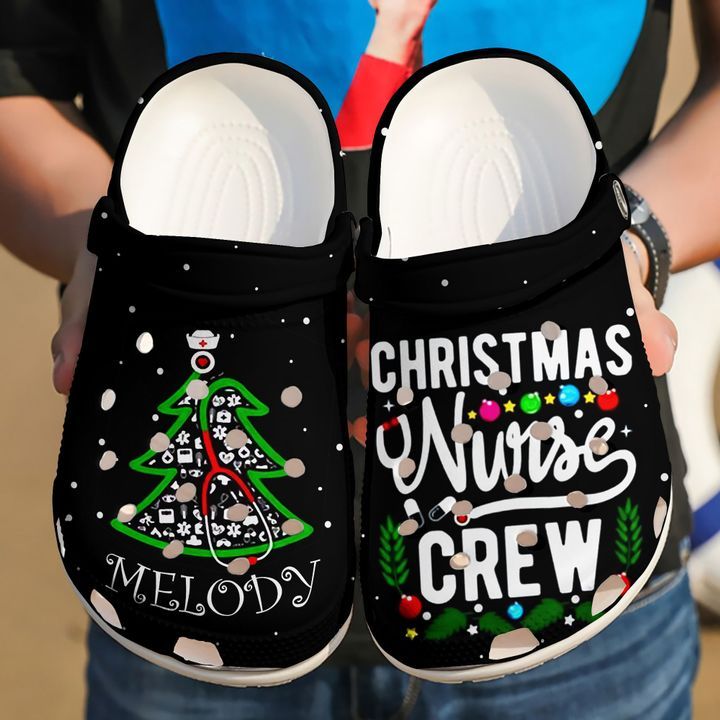 Nurse Personalized Christmas Crew Sku 1636 Crocs Crocband Clog Comfortable For Mens Womens Classic Clog Water Shoes