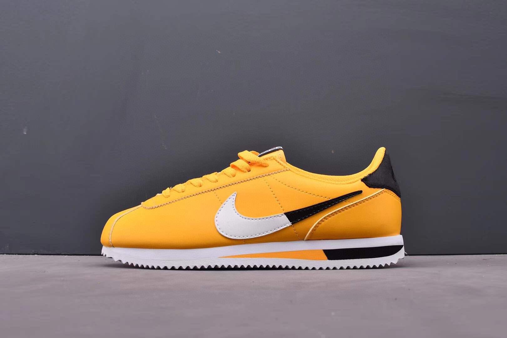 Nike NBA x Cortez Basic Leather SE ‘Amarillo’ Shoes Sneakers SNK443161122