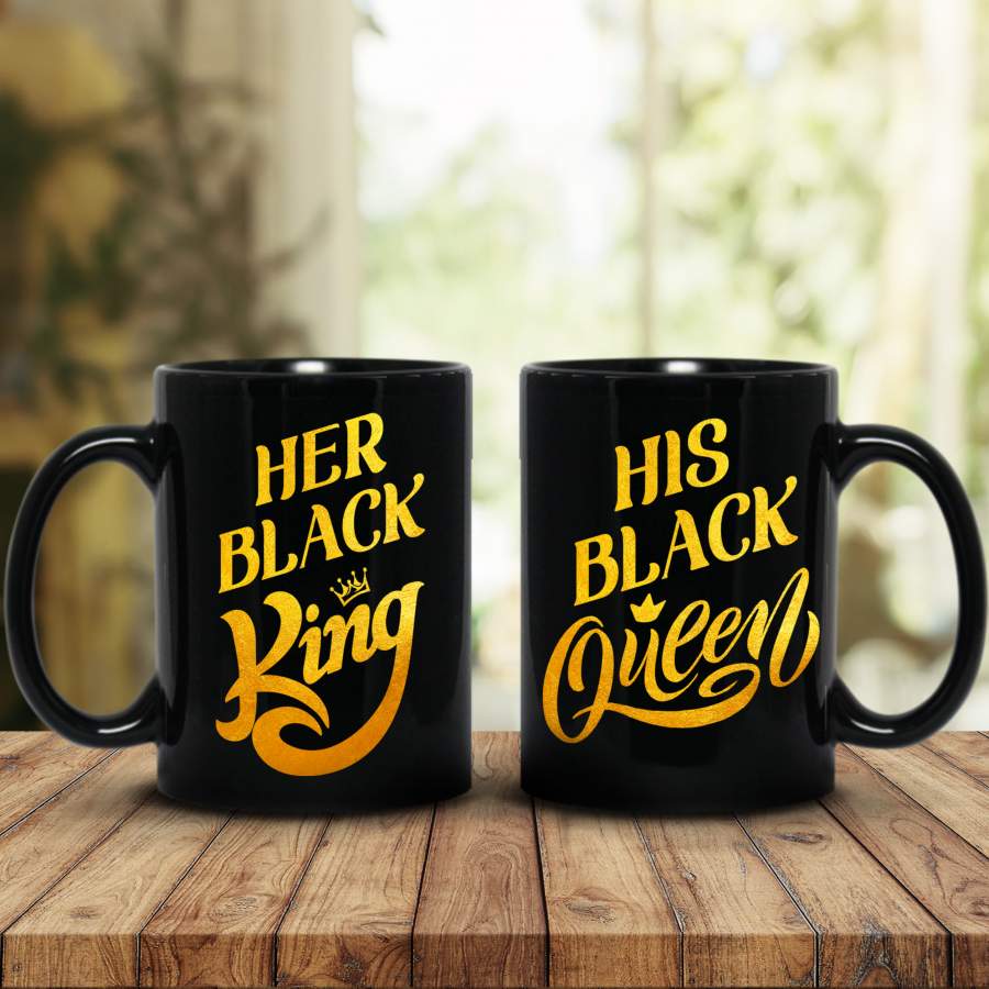 Black King & Queen Mug