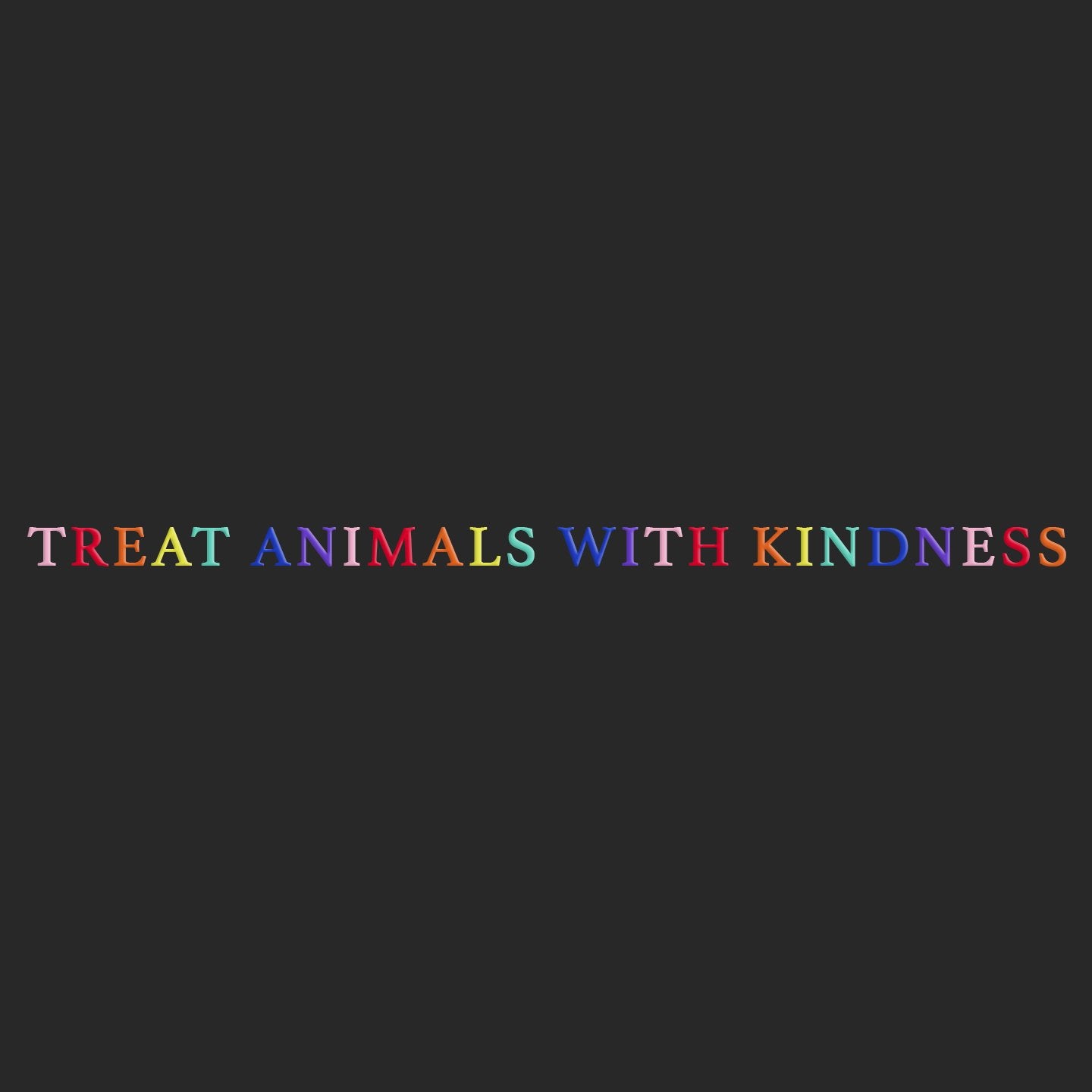 Treat Animals with Kindness – Women’s Fitted T-Shirt