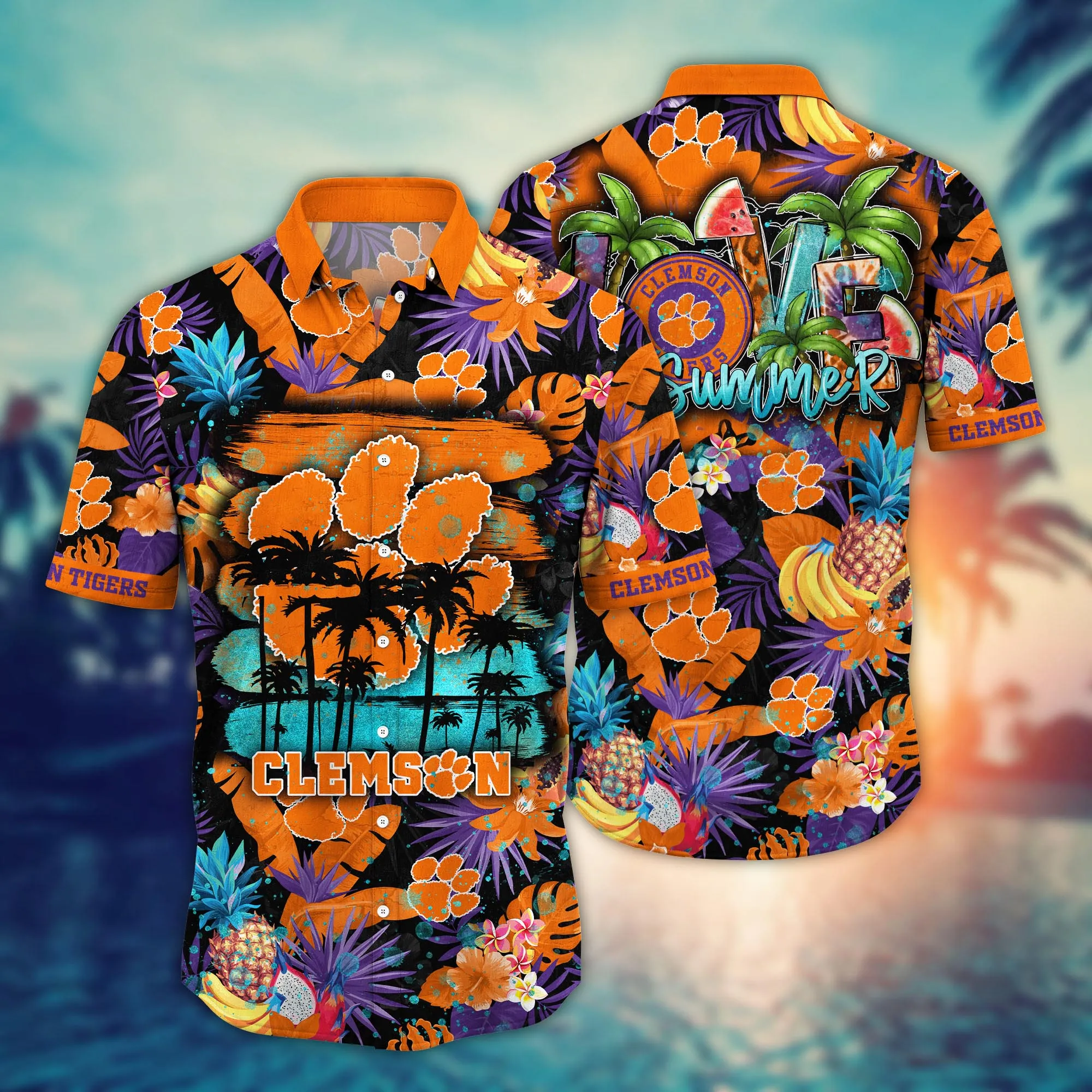 Clemson Tigers NCCA Hawaiian Shirt Music Festivals Aloha Shirt