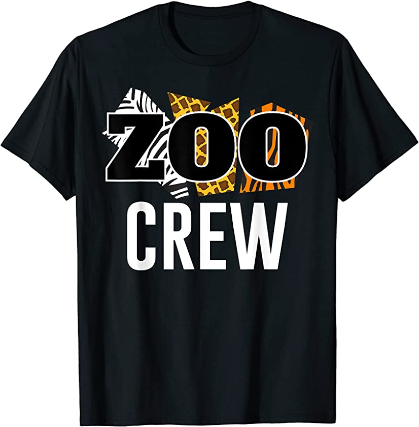 Zoo Crew Safari Animal Pattern Zoologist T-Shirt