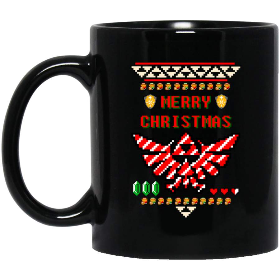 Ugly Christmas Legend of Zelda – Hyrule Holiday! Mug Black Mug