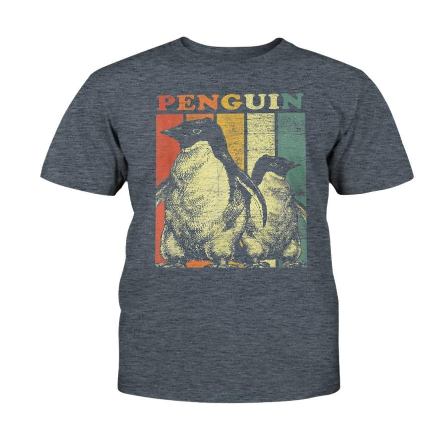 Penguin T-Shirt Retro Vintage Zoo Sea Bird Ocean Australia