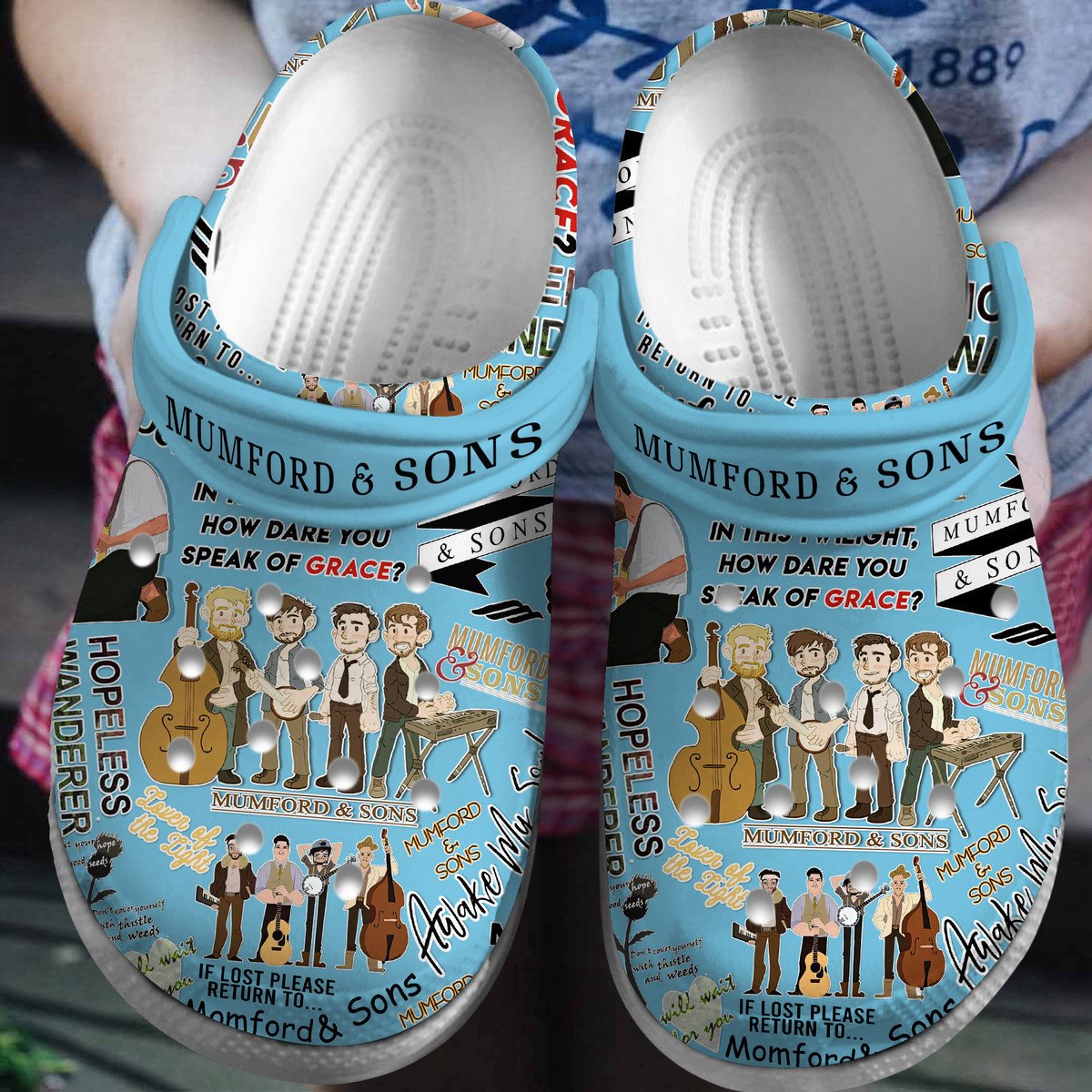 Mumford & Sons Band Music Crocs Crocband Clogs Shoes Comfortable For Men Women and Kids 2