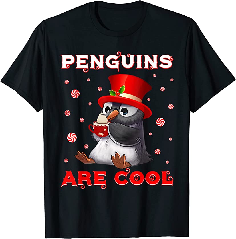 Cute Christmas Penguin Are Cool Xmas Presents T-Shirt