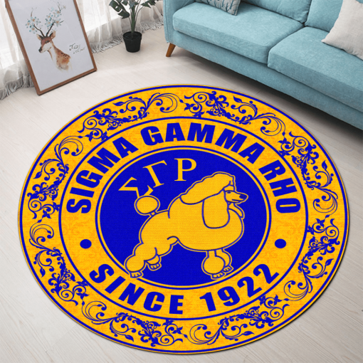 Sigma Gamma Rho Sorority 1922 Round Carpet All Over Print