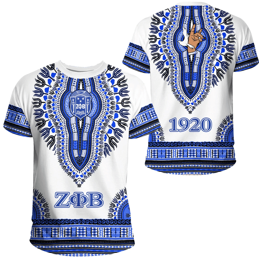 Sorority Tshirt – Zeta Phi Beta Dashiki Tshirt