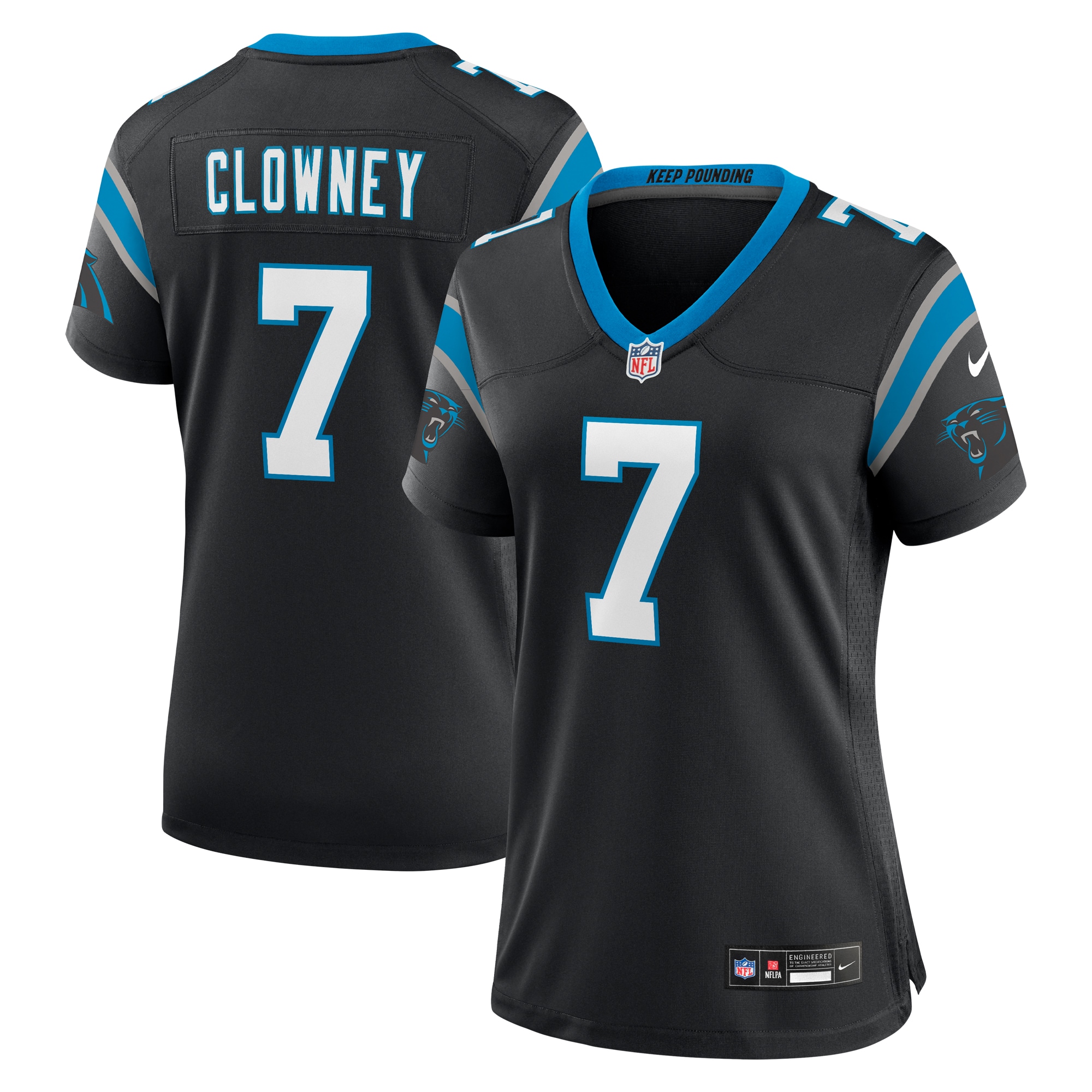 Jadeveon Clowney Carolina Panthers Women's Game Jersey – Black