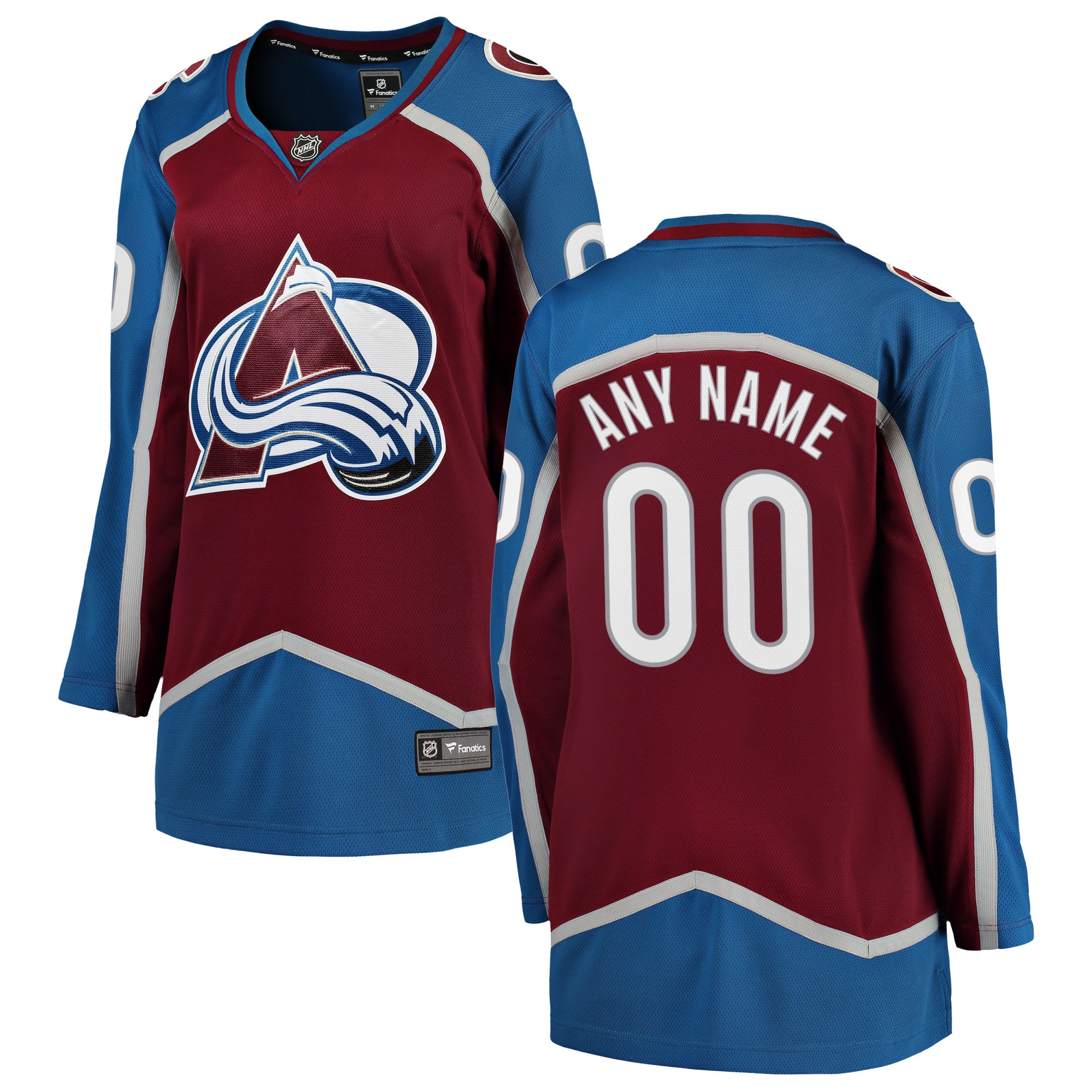 Colorado Avalanche Branded Women's Home Breakaway Custom Jersey – Maroon