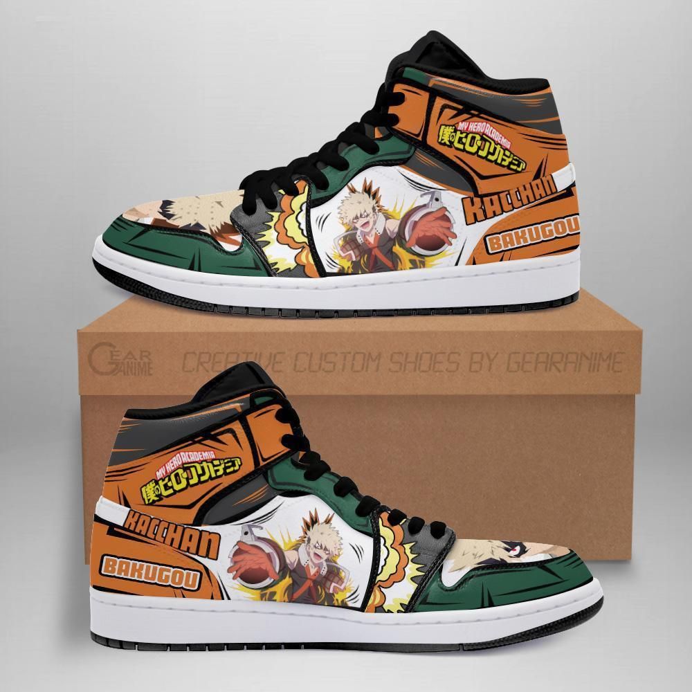 Katsuki Kacchan Custom My Hero Academia Anime Mn05 Air Jordan Shoes Sport Sneakers