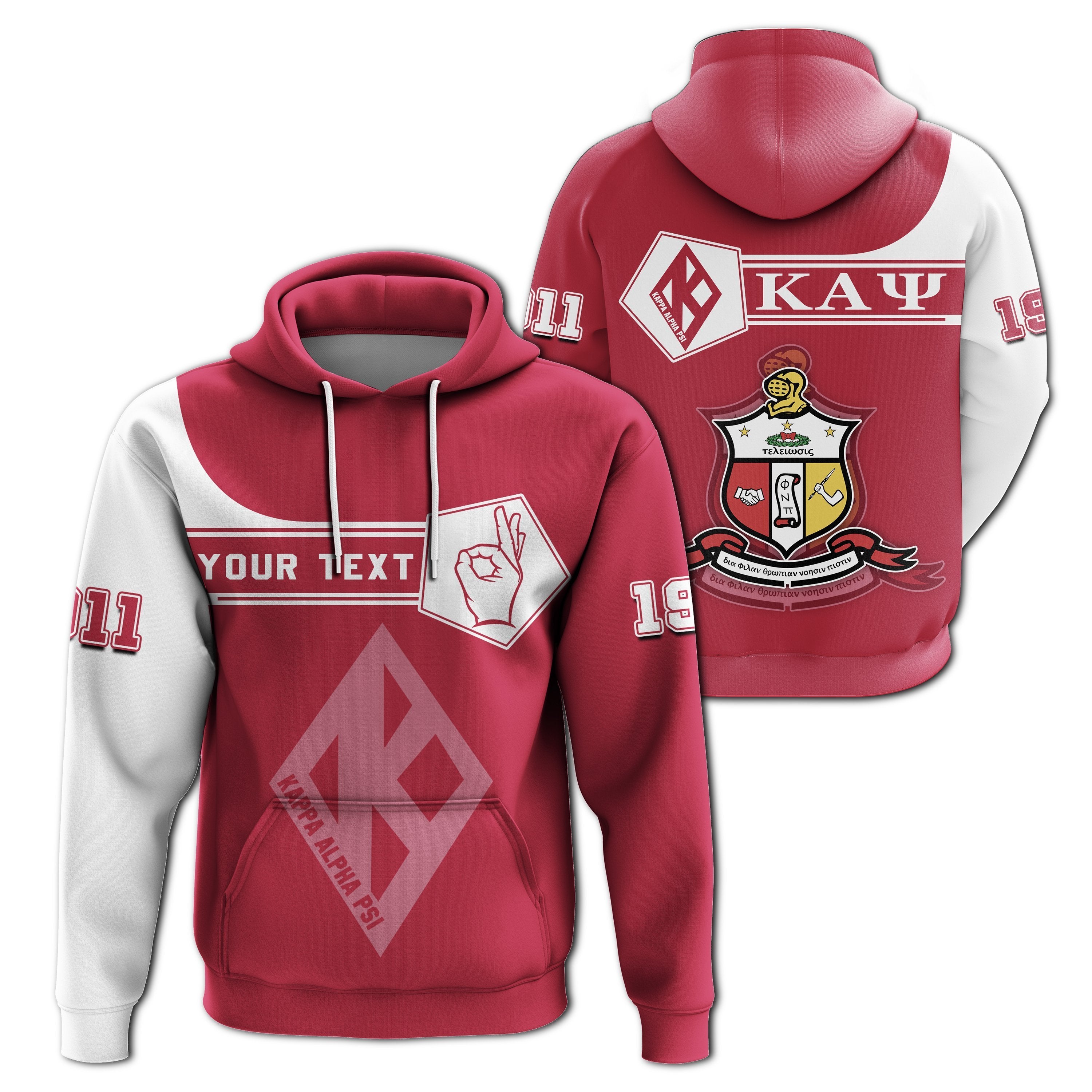 Greek Life Hoodie – Personalised  Kappa Alpha Psi Hoodie – Simple Style