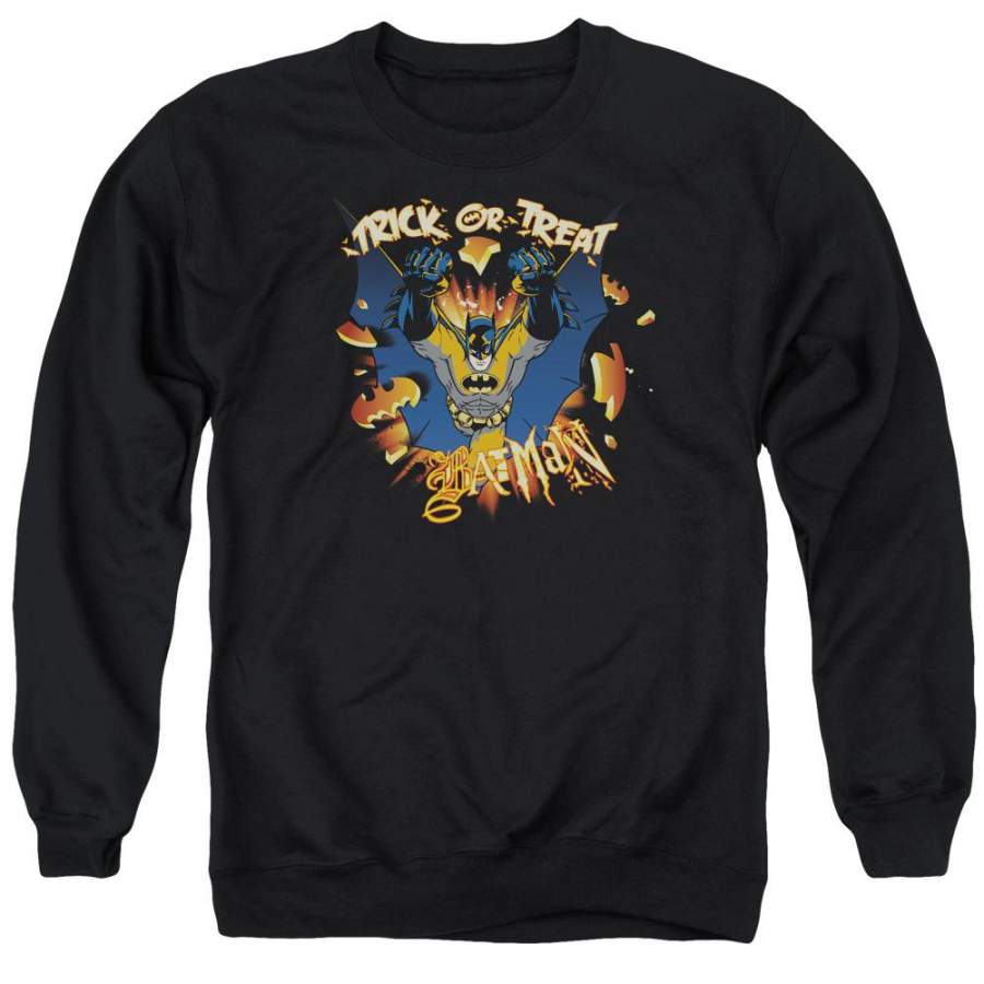 Batman – Pumpkin Burst Adult Crewneck Sweatshirt