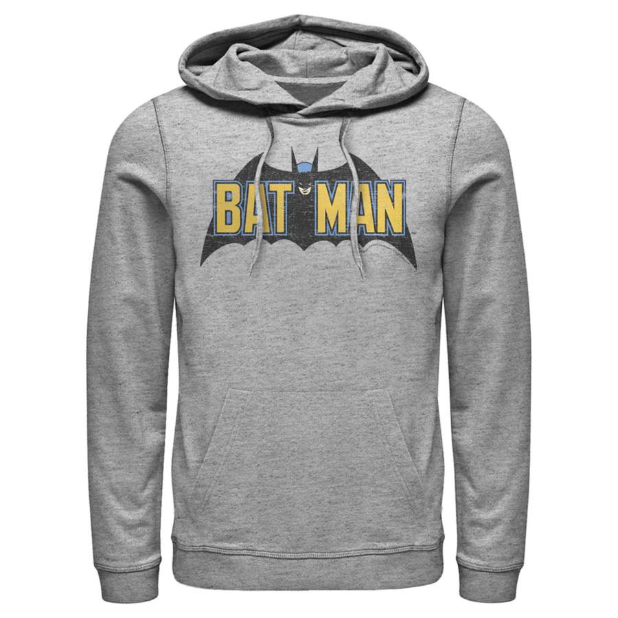 Batman Men’s Caped Crusader Logo  Lightweight Hoodie