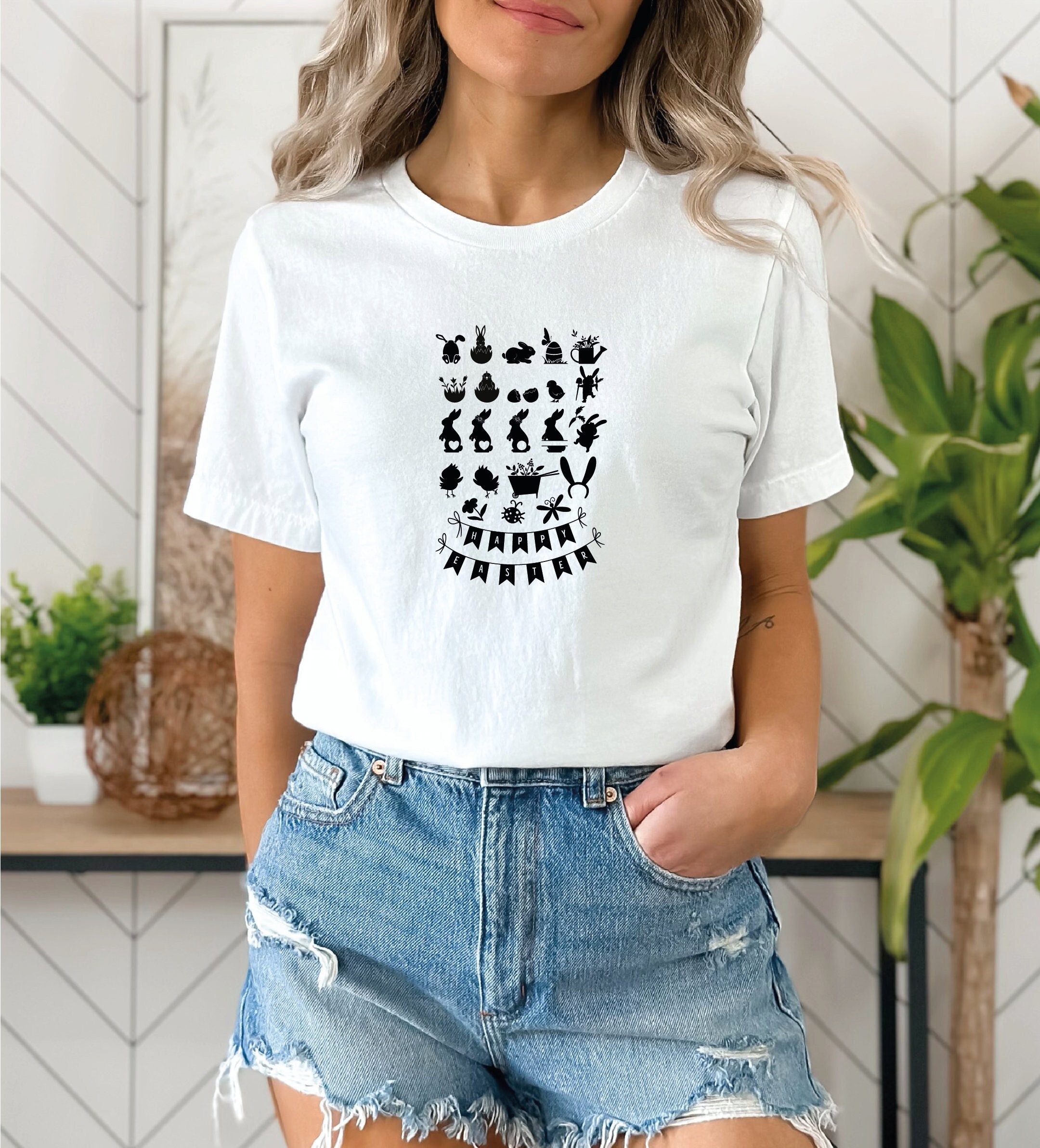 Happy Easter shirt, Women Easter shirt, Cute Easter shirt, Easter shirt, Happy Easter, Easter bunny shirt, bunny shirt, Easter Day Shirt