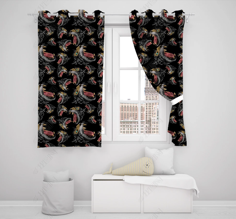 3D Hand Drawn Animal Leopard Curtains And Drapes Lqh 183