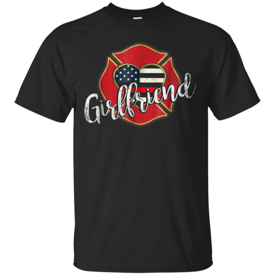 AGR American Thin Red Line – Proud Firefighter Girlfriend Shirt