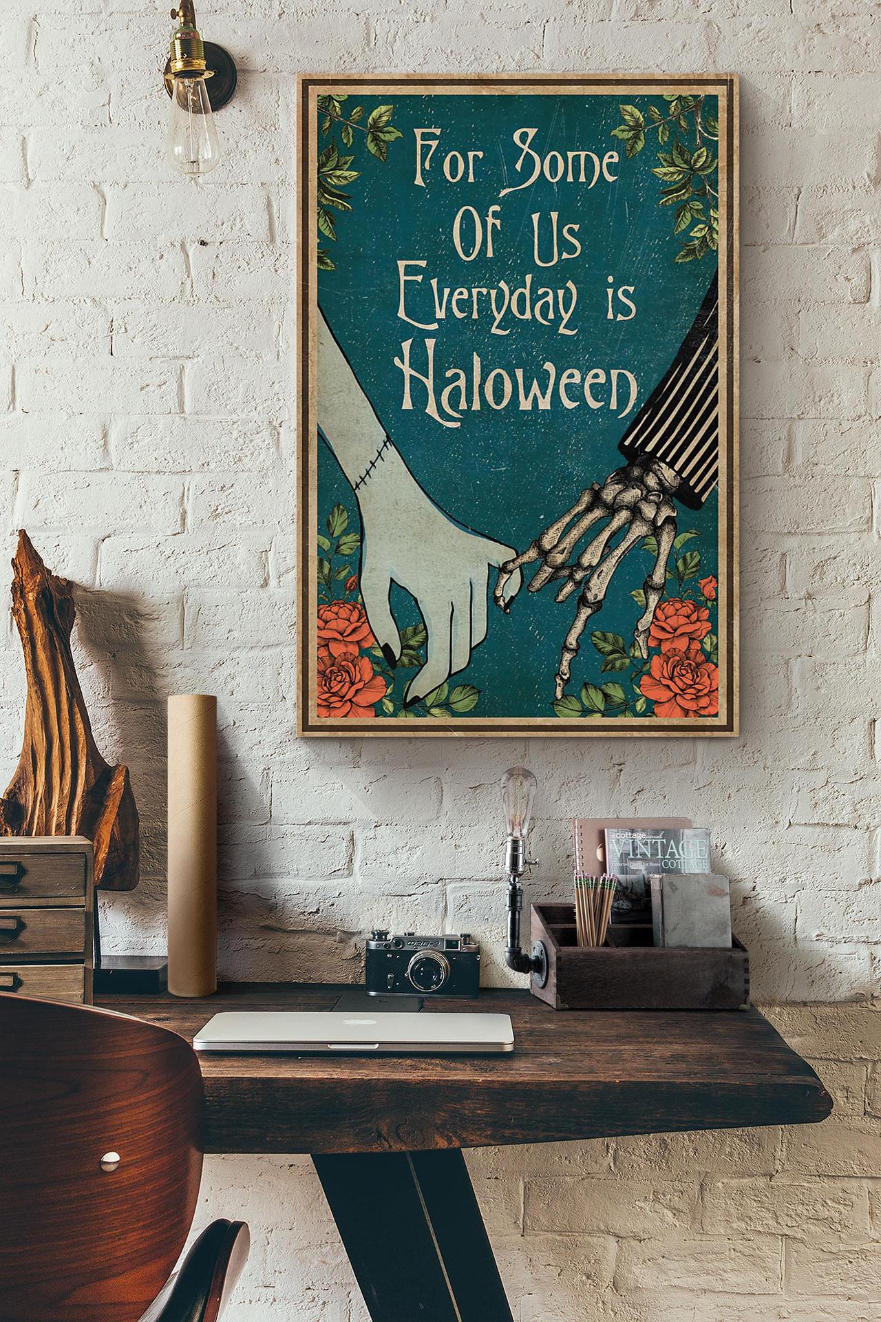 Jack Skellington Couple For Some Of Us Everyday Is Halloween Vintage Canvas And Poster, Canvas Prints, My Poster Wall, Canvas Wall Art, Wall Decor Visual Art, Halloween Gift, Happy Halloween