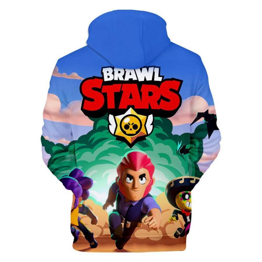 Unisex Pullover Hoodie Brawl Stars Long Sleeve Hooded ...