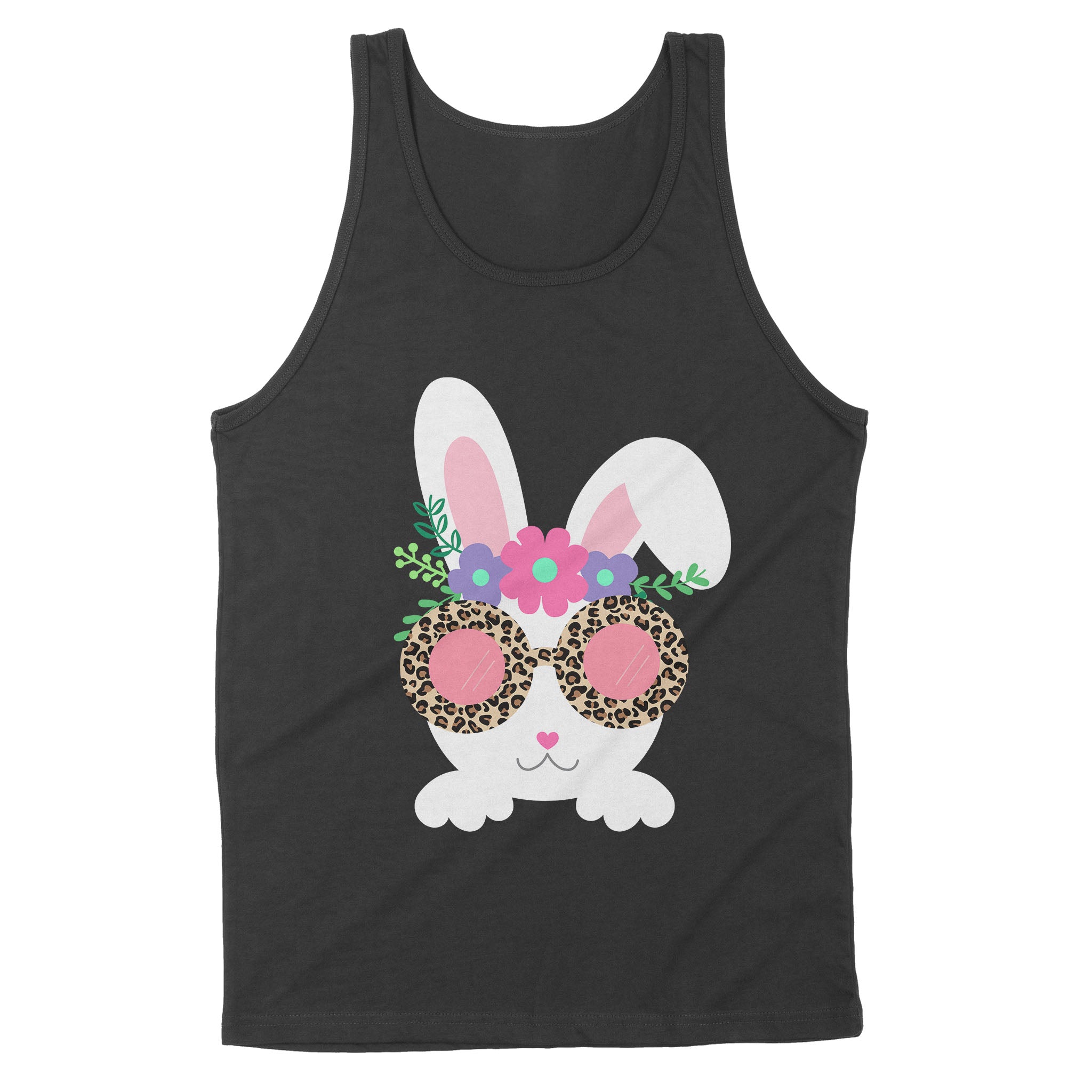 Dng Fashion ‘S Bunny Face Leopart Print Easter Basket Stuffer For Teen Girl – Standard Tank