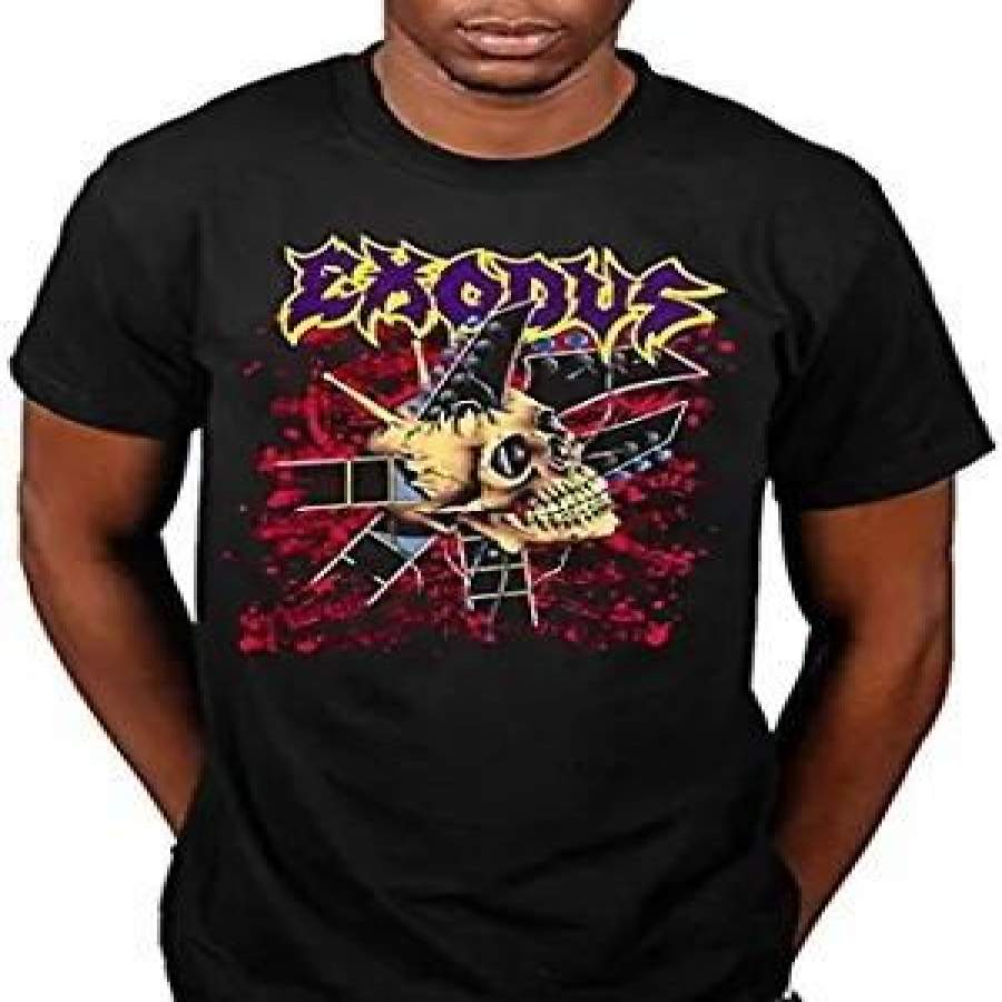 Exodus Band Only Death Decides Reprint Cotton Black T-Shirt