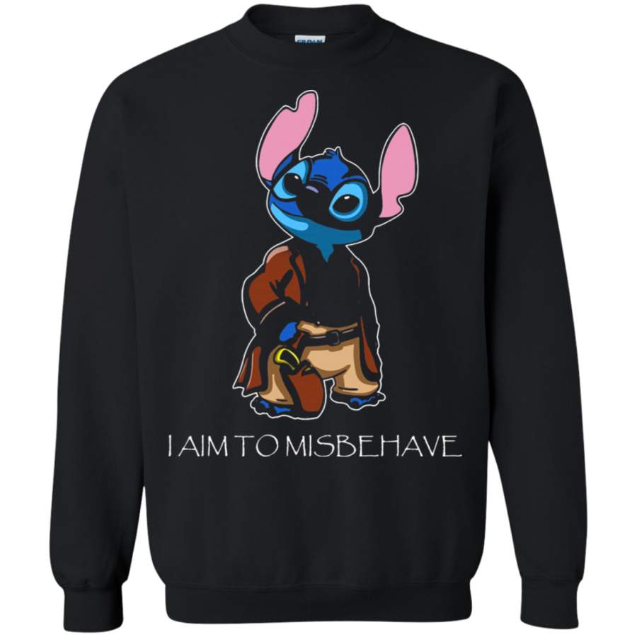 AGR I Aim To Misbehave Stitch Serenity Mashup Sweatshirt