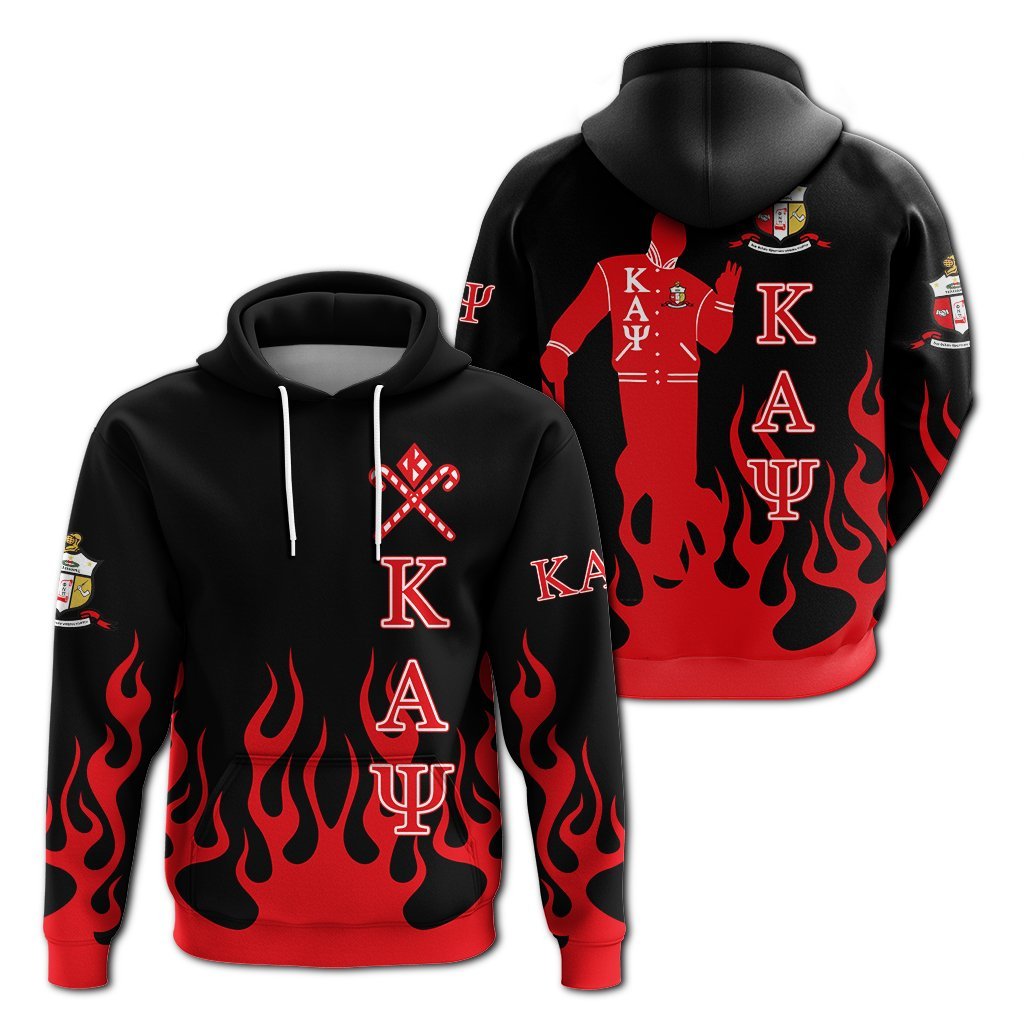 Kappa Alpha Psi Hoodie – Candy Cane Flame – Lt12