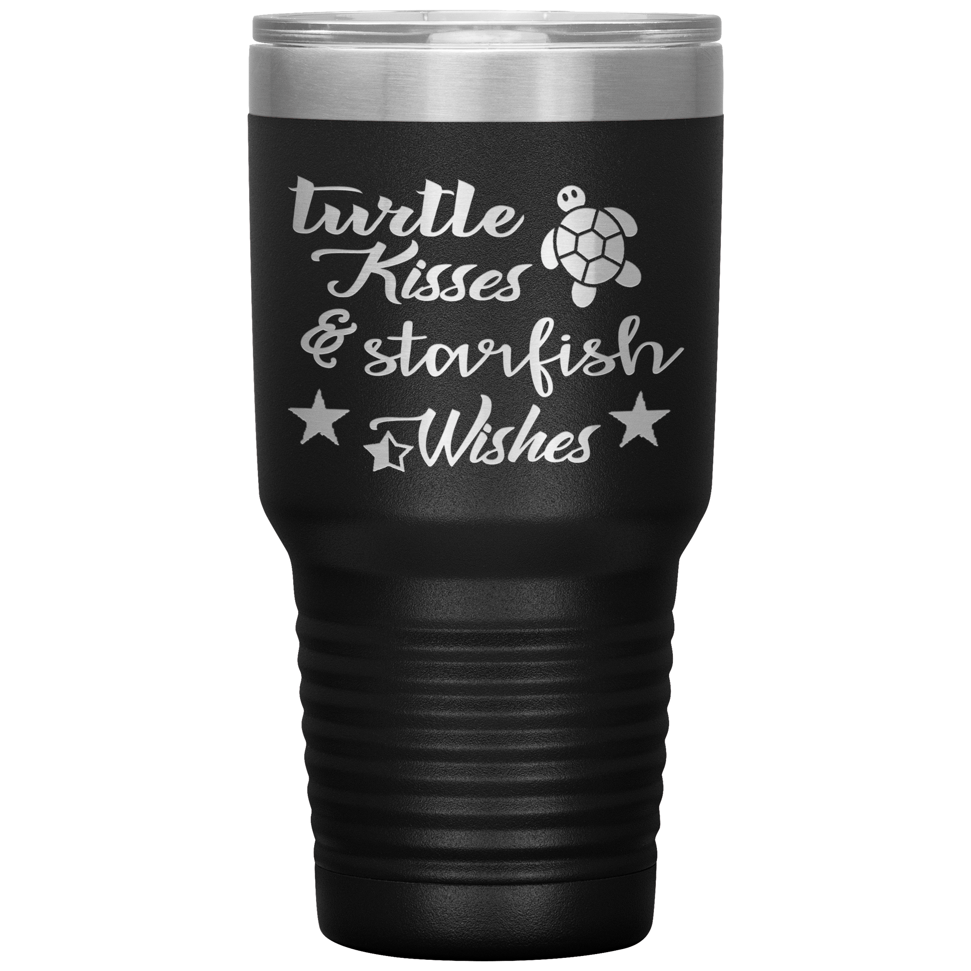 “Turtle Kisses & Starfish Wishes” Tumbler